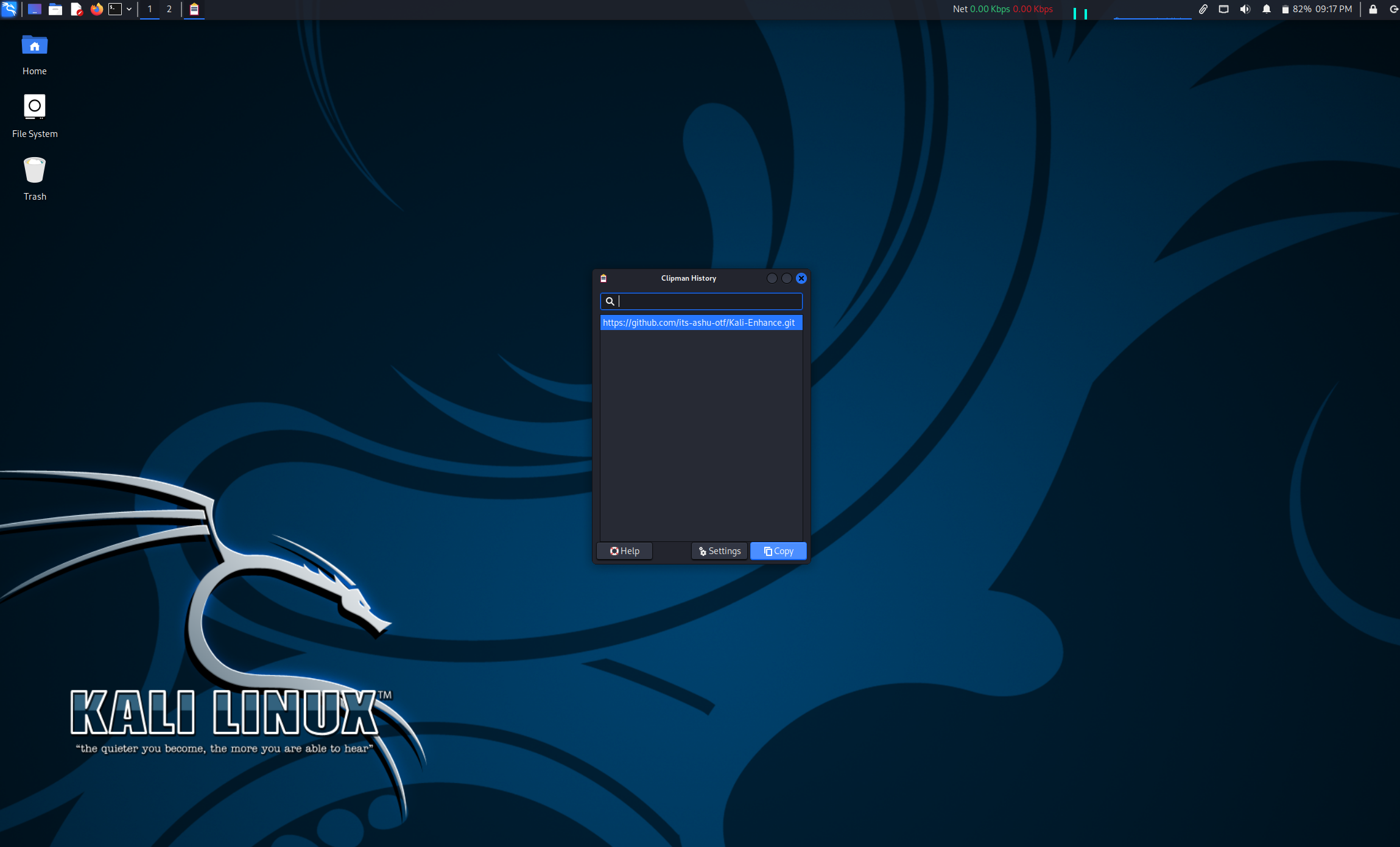 Enhancing Clipboard Management in Kali Linux with Clipman